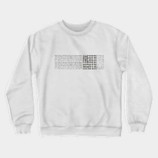 Gray Scale American With Stripes Crewneck Sweatshirt